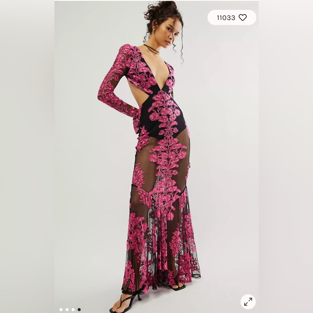 Free People / For Love and Lemons - Temecula Cut Out Dress XL
